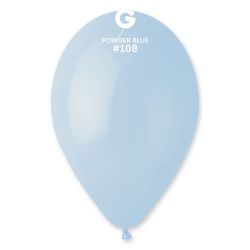Балон  пастел 10"/26см-100бр Powder blue / Синя пудра