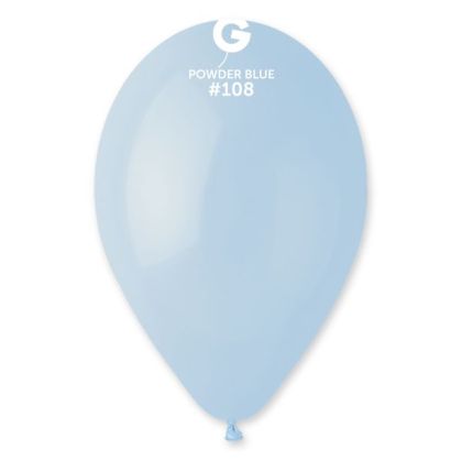 Балон  пастел 10"/26см-100бр Powder blue / Синя пудра