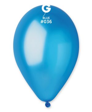 Балон металик 5"/12см, цвят Син