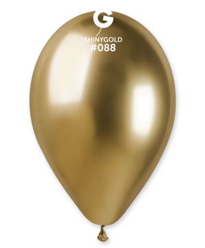 Балони хром 13"/33см/ 50бр Златен хром / Shiny Gold