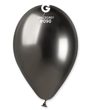 Балони хром 13"/33см/ 50бр Графитено Сив хром / Space Grey