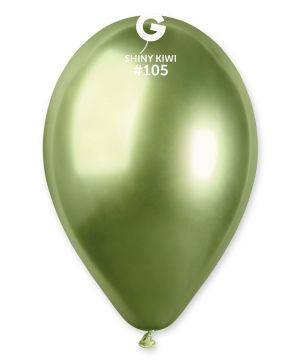 Балони хром 13"/33см / 50бр Киви хром / Shiny Kiwi