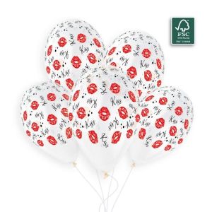 Балони с печат "Kiss" 13"-50бр