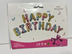 Фолиеви балони комплект "Happy Birthday"