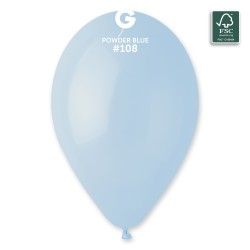 Балон пастел 12"/30см-100бр Синя пудра
