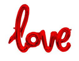 Балон надпис Love