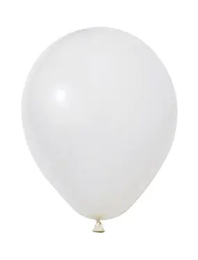 Балони пастел 5''/12 см.-100бр White Balonevi
