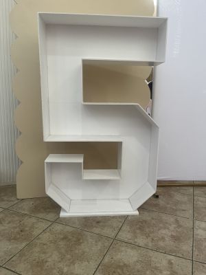 Куха цифра 5 за пълнене с балони/цветя
